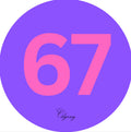 “67” STICKER